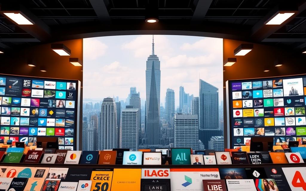 A sophisticated digital marketplace, ClickBank's platform showcases a diverse array of digital products under a warm, inviting ambiance. The foreground features an array of colorful icons and thumbnails, each representing a unique offering in the marketplace. In the middle ground, a sleek, modern interface with intuitive navigation guides users through the vast selection. The background depicts a cityscape of towering skyscrapers, symbolizing the global reach and scale of this dynamic e-commerce hub. Soft, directional lighting highlights the crisp, high-resolution imagery, creating a sense of professionalism and authority. The overall composition conveys the comprehensive, user-friendly nature of the ClickBank marketplace, inviting exploration and discovery. A sophisticated digital marketplace, ClickBank's platform showcases a diverse array of digital products under a warm, inviting ambiance. The foreground features an array of colorful icons and thumbnails, each representing a unique offering in the marketplace. In the middle ground, a sleek, modern interface with intuitive navigation guides users through the vast selection. The background depicts a cityscape of towering skyscrapers, symbolizing the global reach and scale of this dynamic e-commerce hub. Soft, directional lighting highlights the crisp, high-resolution imagery, creating a sense of professionalism and authority. The overall composition conveys the comprehensive, user-friendly nature of the ClickBank marketplace, inviting exploration and discovery.